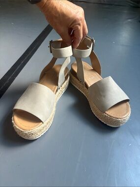 Coconuts by Matisse Women's Ankle-Strap Espadrille Sandals - Light Beige